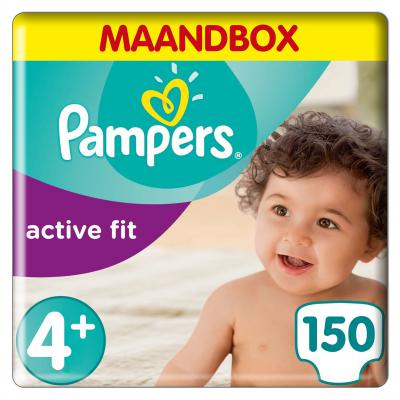 Pampers - Active Fit - Maandbox + - Maat 4+ Pampers - Active Fit - Maandbox + - Maat 4+